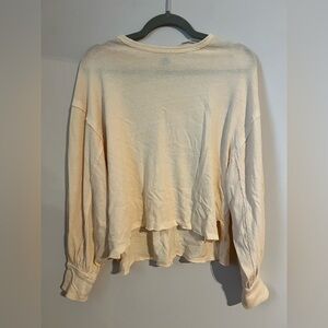 NWOT We The Free Soft Yellow Long Sleeve Top